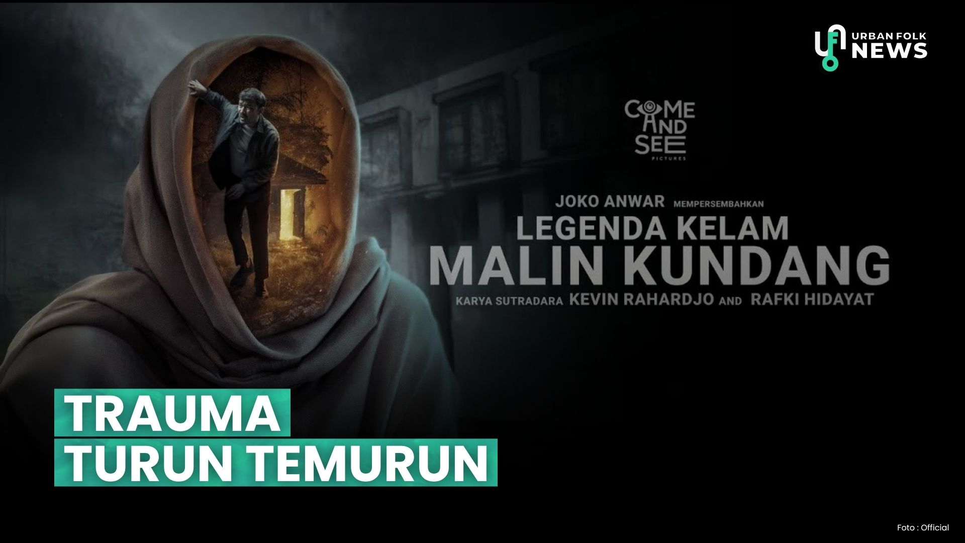 Poster film Legenda Kelam Malin Kundang menampilkan sosok Alif (Rio Dewanto).